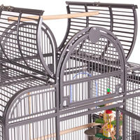 Produktbild von Montana Cages San Remo Vogelvoliere für Papageien und Sittiche in Antik-Optik aus Metall