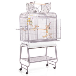 Montana Cages Sittichvoliere San Remo III Platinum Vogelkäfig für Wellensittiche in Silber – Bild 1 von 13