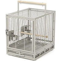 Produktbild von Montana Cages Transportkäfig Evo für Papageien Grau Metall 47x38x46 cm