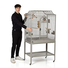 Montana Cages Vogelkäfig Madeira II Voliere für Wellensittiche Nymphensittiche und Kanarienvögel mit Anflugklappe 82 x 54 x 153 cm – Bild 1 von 13