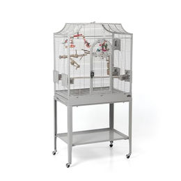 Montana Cages Vogelkäfig Madeira Platinum Edition für Wellensittiche und Nymphensittiche mit Anflugklappe und waagerechter Verdrahtung 69 x 45 x 141 cm – Bild 1 von 13