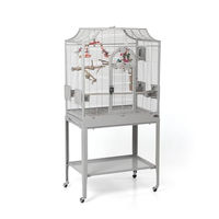 Produktbild von Montana Cages Vogelkäfig Madeira Platinum Edition für Wellensittiche und Nymphensittiche mit Anflugklappe und waagerechter Verdrahtung 69 x 45 x 141 cm