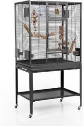 Montana Cages Vogelkäfig Madeira Single aus Holz für Papageien dunkelgrau – Bild 1 von 3
