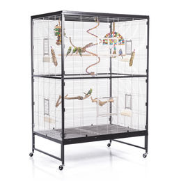 Montana Cages Vogelvoliere Casa 120 XXL für Wellensittiche und Papageien Antik/Platinum – Bild 1 von 10