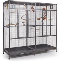 Produktbild von Montana Cages Vogelvoliere New Sydney II XXL Antik Grau für Wellensittiche 180 x 70 x 180 cm