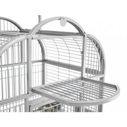 Produktbild von Montana Cages Voliere Brazil Metall hellgrau für Papageien, Wellensittiche und Agaporniden