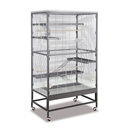 Montana Cages Voliere Casa 90 Sevilla II für Chinchillas aus Metall in Silber – Bild 1 von 9