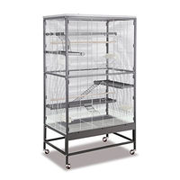 Produktbild von Montana Cages Voliere Casa 90 Sevilla II für Chinchillas aus Metall in Silber