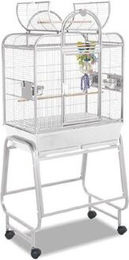 Montana Cages Voliere San Remo II Platinum für Papageien und Wellensittiche in Grau/Silber – Bild 1 von 13