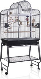 Montana Cages Voliere San Remo III für Wellensittiche Nymphensittiche Agaporniden und Papageien in Antik Grau – Bild 1 von 13