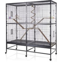 Produktbild von Montana Cages Volierengehege Sevilla 150 aus Edelstahl in Schwarz für Degus und Ratten