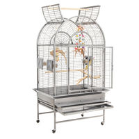 Produktbild von Montana Cages Zimmervoliere New Jersey XL Papageienkäfig aus Edelstahl in Silber