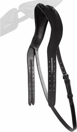 Produktbild von Montar Adapt ECO Zügelkopfstück aus veganem Leder in Schwarz für Ponys