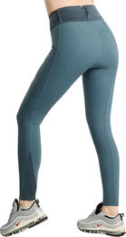 Montar Addie Reithose Damen Full Grip Softshell in Grau und Petrol – Bild 1 von 1