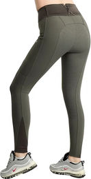 Montar Addie Reithose Damen Full Grip Softshell in Grün Oliv – Bild 1 von 1