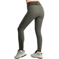 Produktbild von Montar Addie Reithose Damen Full Grip Softshell in Grün Oliv