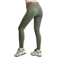 Produktbild von Montar Addie Reitleggings Damen Full Grip Grün Oliv