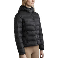 Produktbild von Montar Athena Refined Damen Daunenjacke mit Kapuze wasserabweisend Schwarz Größe M