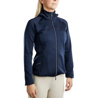 Produktbild von Montar Blair Reitjacke mit Kapuze für Damen in Gun Metal Crystals mit Logo aus Polyester Größe XL