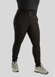 Produktbild von Montar Briella Full Grip Turnier Reithose Damen Schwarz wasserabweisend Größe 48