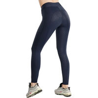 Produktbild von Montar Caroline Reitleggings Damen mit Full Grip Silikon in Marine Blau