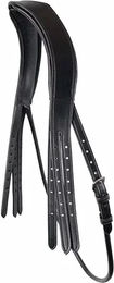 Produktbild von Montar Classic Doppelte Flanschstulpe aus Leder für Pony in Schwarz