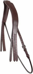 Produktbild von Montar Classic Doppelte Flanschstulpe aus Leder in Braun für Vollblut/VB