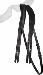 Produktbild von Montar Classic ECO Zügelkopfstück aus veganem Leder in Schwarz Größe M