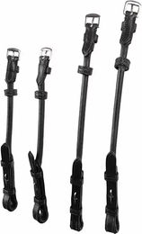 Produktbild von Montar Doppelte Runde Flanschpfosten aus Leder XFull Schwarz oder Braun 4er Set