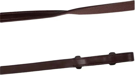 Produktbild von Montar ECO Zügel für Pferde aus Leder und Gummi in Schwarz oder Braun
