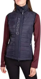 Montar Emma Daunenjacke für Damen Reitjacke wasserabweisend Blau Größe S – Bild 1 von 1