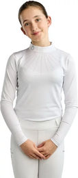 Montar Eve Langarm-Wettbewerbsbluse für Mädchen in Gold und Weiß – Bild 1 von 1