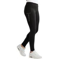 Produktbild von Montar Everline Reitleggings Full Grip für Mädchen in Quarz Gold und Schwarz