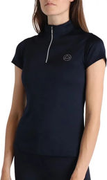 Produktbild von Montar Everly Reit-Poloshirt für Mädchen in Blau aus Polyester
