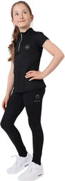 Produktbild von Montar Everly Reit-Poloshirt für Mädchen in Schwarz Größe 10 Jahre
