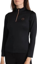 Produktbild von Montar Everly Reit-Poloshirt mit langen Ärmeln für Mädchen in Rosa oder Schwarz