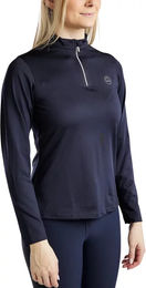 Produktbild von Montar Everly Reitshirt für Mädchen mit langen Ärmeln Blau Größe 10 Jahre