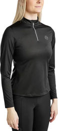 Produktbild von Montar Everly Reitshirt für Mädchen mit langen Ärmeln Schwarz aus Polyester