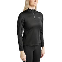 Produktbild von Montar Everly Reitshirt für Mädchen mit langen Ärmeln Schwarz aus Polyester