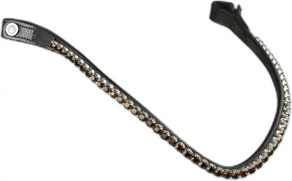 Montar Fair Stirnband für Pferde aus Leder in Schwarz Größe XFull – Bild 1 von 1