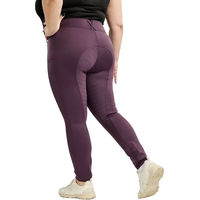 Produktbild von Montar Jodhpur Reithose Damen Full Grip Curve Flair Lila Beere