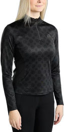 Montar Leia Poloshirt für Damen mit langen Ärmeln Schwarz – Bild 1 von 1