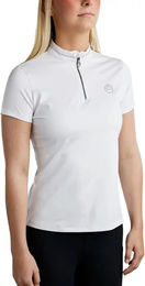 Produktbild von Montar MoBlair Crystals Reitshirt Damen Weiß Polyester Größe M
