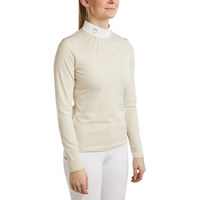 Produktbild von Montar MoEmilia Damen Longsleeve Reitshirt Beige Größe M