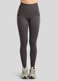 Produktbild von Montar MoPearl Pintuck Pull On Reithose Damen Full Grip Grau Größe 42
