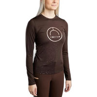 Produktbild von Montar Nille Reitshirt für Damen aus Polyester in Gold und Braun Größe S