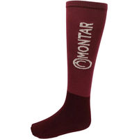 Produktbild von Montar Nylon-Reitsocken für Damen aus Baumwolle Rot 40/44 3er Pack