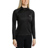 Produktbild von Montar Polohemd für Damen mit langen Ärmeln Schwarz Winter
