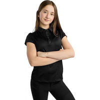 Produktbild von Montar Reit-Poloshirt für Mädchen in Schwarz