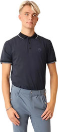 Produktbild von Montar Reit-Poloshirt für Herren aus Polyester in Blau Grösse XL